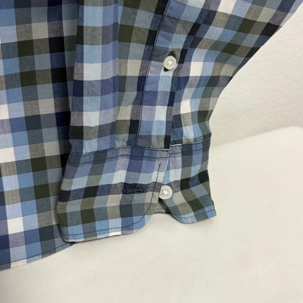 J. Crew Cotton Long Sleeve Plaid Button Down Shirts - 2 - Like New - Medium
